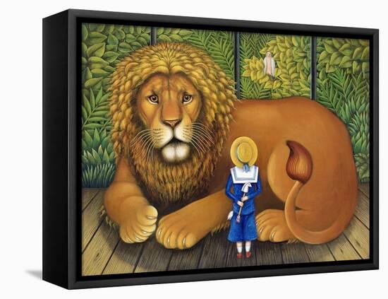 The Lion and Albert, 2001-Frances Broomfield-Framed Premier Image Canvas