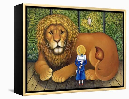 The Lion and Albert, 2001-Frances Broomfield-Framed Premier Image Canvas