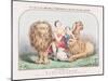 The Lion and the Lamb Shall Lie Down Together and The Little Child Shall Lead Them, c.1840-T. W. Strong-Mounted Giclee Print