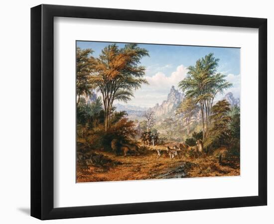 The Lion Family-Thomas Baines-Framed Photographic Print
