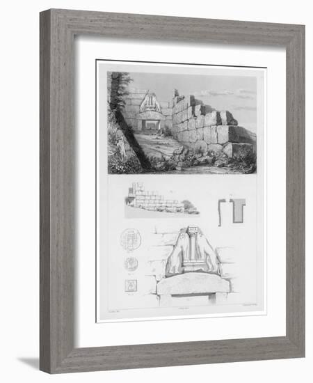 The Lion Gate at Mycenae Represents the Earliest Large Relief Structure on the Greek Mainland-Oulthwaite-Framed Art Print