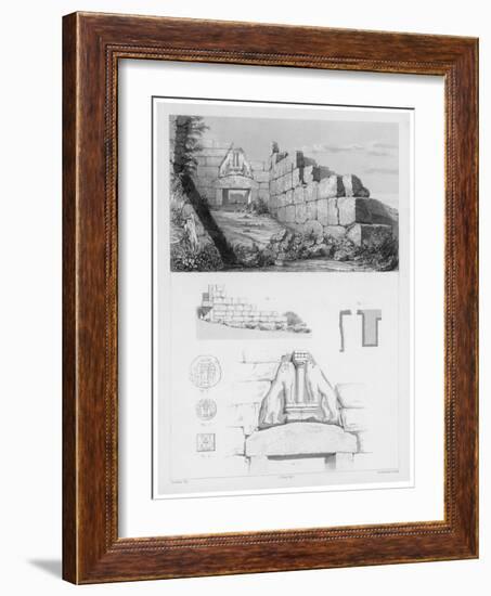 The Lion Gate at Mycenae Represents the Earliest Large Relief Structure on the Greek Mainland-Oulthwaite-Framed Art Print