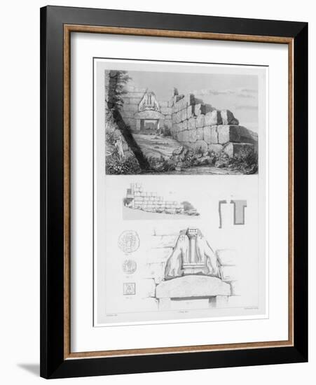 The Lion Gate at Mycenae Represents the Earliest Large Relief Structure on the Greek Mainland-Oulthwaite-Framed Art Print