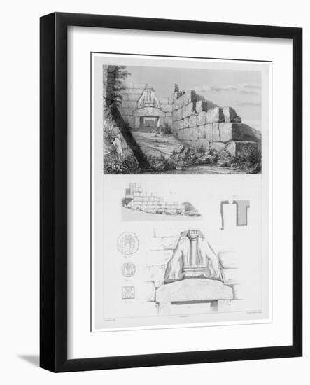 The Lion Gate at Mycenae Represents the Earliest Large Relief Structure on the Greek Mainland-Oulthwaite-Framed Art Print