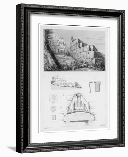 The Lion Gate at Mycenae Represents the Earliest Large Relief Structure on the Greek Mainland-Oulthwaite-Framed Art Print