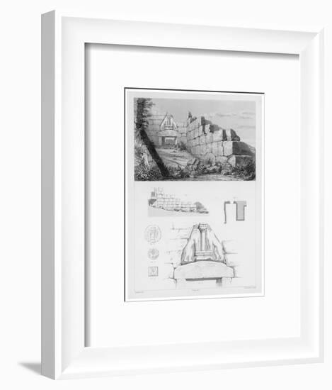 The Lion Gate at Mycenae Represents the Earliest Large Relief Structure on the Greek Mainland-Oulthwaite-Framed Art Print