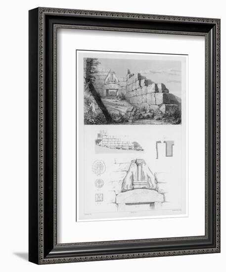 The Lion Gate at Mycenae Represents the Earliest Large Relief Structure on the Greek Mainland-Oulthwaite-Framed Art Print