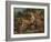 The Lion Hunt, 1855-Eugene Delacroix-Framed Giclee Print