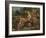 The Lion Hunt, 1855-Eugene Delacroix-Framed Giclee Print