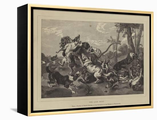 The Lion Hunt-null-Framed Premier Image Canvas