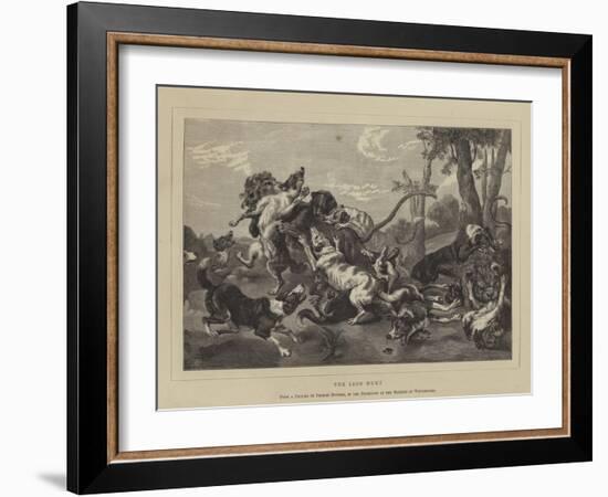 The Lion Hunt-null-Framed Giclee Print