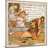 The Lion in Love, Illustration from 'Baby's Own Aesop', Engraved and Printed by Edmund Evans,…-Walter Crane-Mounted Giclee Print