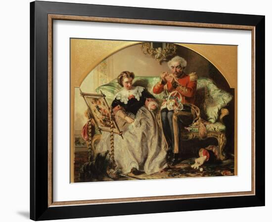 The Lion in Love-Abraham Solomon-Framed Giclee Print