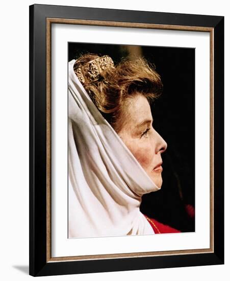 The Lion In Winter, Katharine Hepburn As Eleanor Of Aquitaine, 1968-null-Framed Photo