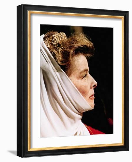 The Lion In Winter, Katharine Hepburn As Eleanor Of Aquitaine, 1968-null-Framed Photo