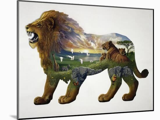 The Lion King-John Van Straalen-Mounted Giclee Print