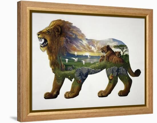 The Lion King-John Van Straalen-Framed Premier Image Canvas