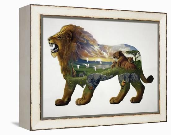 The Lion King-John Van Straalen-Framed Premier Image Canvas