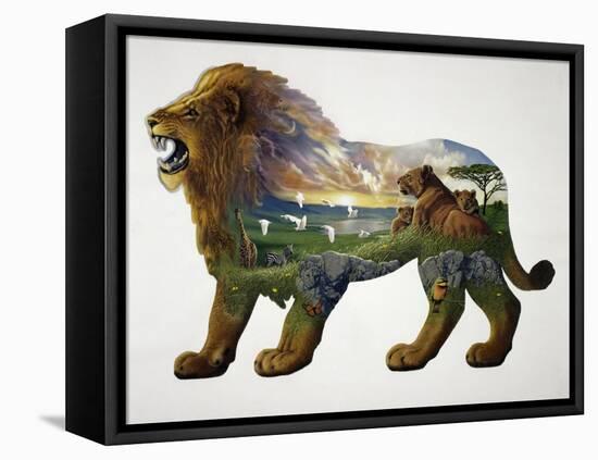 The Lion King-John Van Straalen-Framed Premier Image Canvas