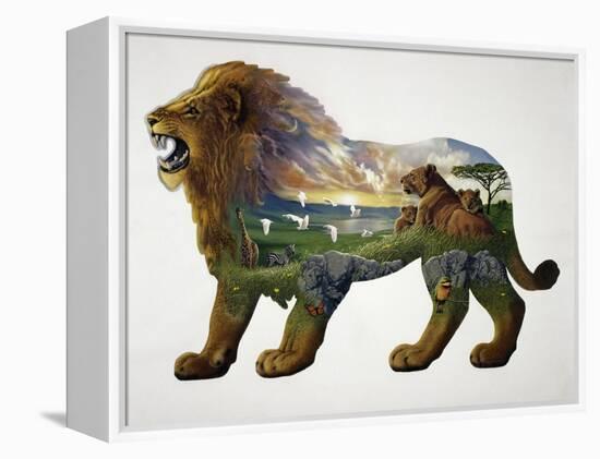 The Lion King-John Van Straalen-Framed Premier Image Canvas