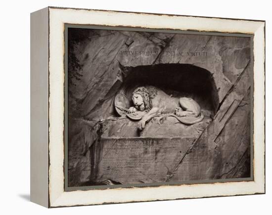 The Lion, Lucerne, Switzerland-Giorgio Sommer-Framed Premier Image Canvas