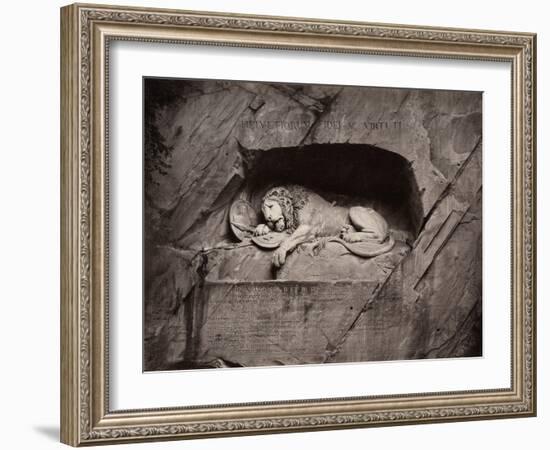 The Lion, Lucerne, Switzerland-Giorgio Sommer-Framed Photographic Print