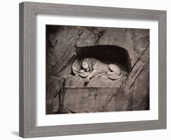 The Lion, Lucerne, Switzerland-Giorgio Sommer-Framed Photographic Print