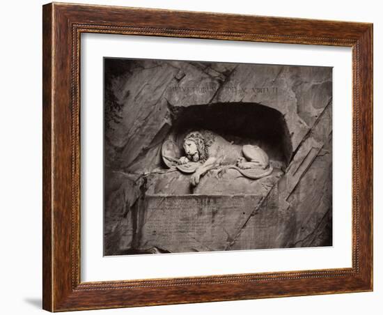 The Lion, Lucerne, Switzerland-Giorgio Sommer-Framed Photographic Print