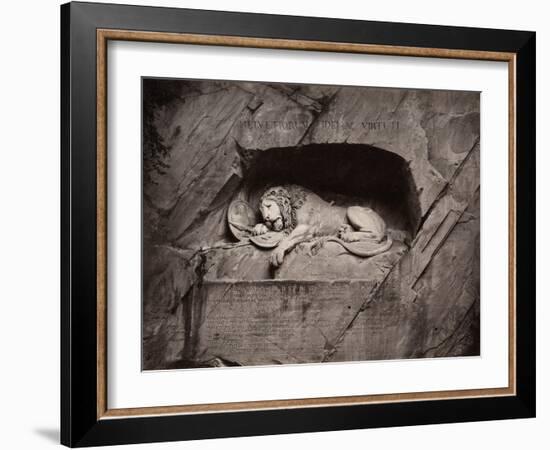 The Lion, Lucerne, Switzerland-Giorgio Sommer-Framed Photographic Print