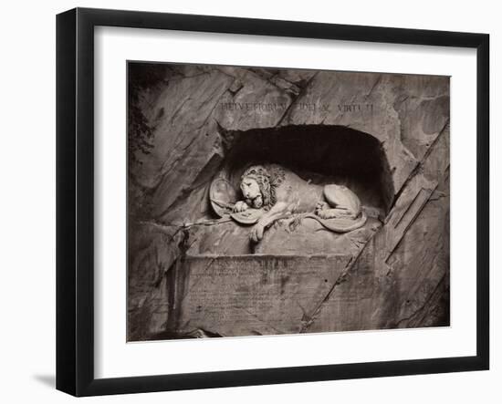 The Lion, Lucerne, Switzerland-Giorgio Sommer-Framed Photographic Print