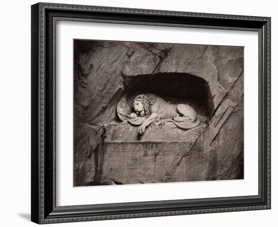 The Lion, Lucerne, Switzerland-Giorgio Sommer-Framed Photographic Print