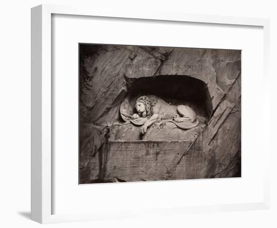 The Lion, Lucerne, Switzerland-Giorgio Sommer-Framed Photographic Print