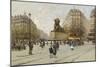 The Lion of Belfort; Le Lion De Belfort-Eugene Galien-Laloue-Mounted Giclee Print