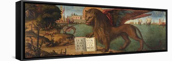The Lion of Saint Mark, by Carpaccio, Vittore (1460-1526). Tempera on Canvas, 1516. Dimension: 130X-Vittore Carpaccio-Framed Premier Image Canvas