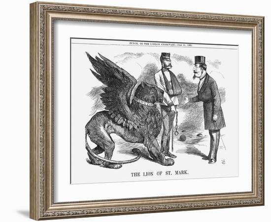 The Lion of St Mark, 1866-John Tenniel-Framed Giclee Print