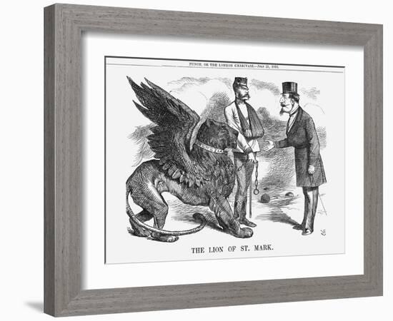 The Lion of St Mark, 1866-John Tenniel-Framed Giclee Print