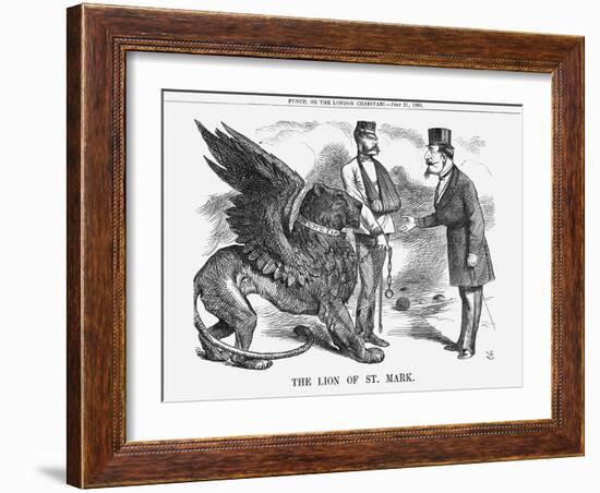 The Lion of St Mark, 1866-John Tenniel-Framed Giclee Print