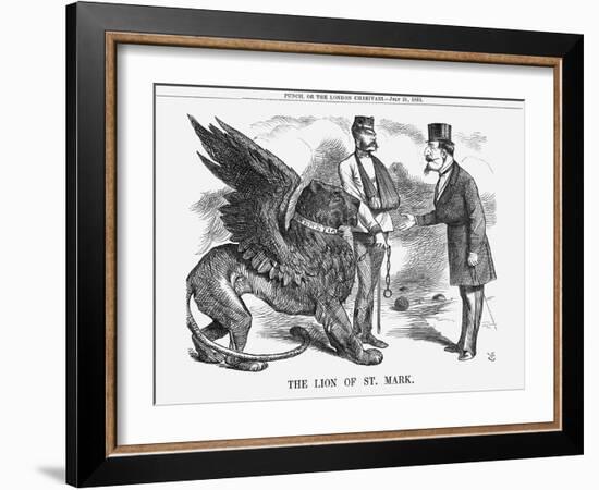 The Lion of St Mark, 1866-John Tenniel-Framed Giclee Print