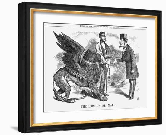 The Lion of St Mark, 1866-John Tenniel-Framed Giclee Print