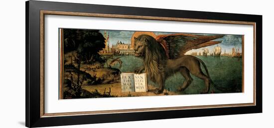 The Lion of St Mark-Vittore Carpaccio-Framed Photographic Print