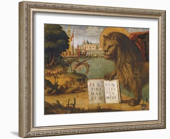 The Lion of St Mark-Vittore Carpaccio-Framed Giclee Print