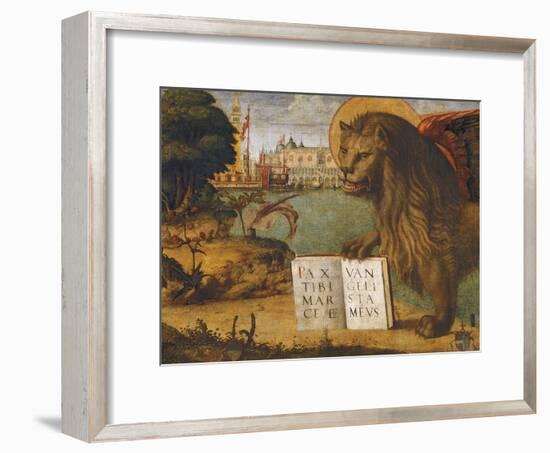 The Lion of St Mark-Vittore Carpaccio-Framed Giclee Print