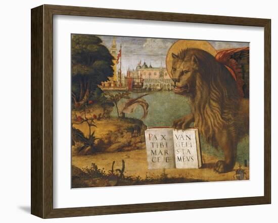 The Lion of St Mark-Vittore Carpaccio-Framed Giclee Print