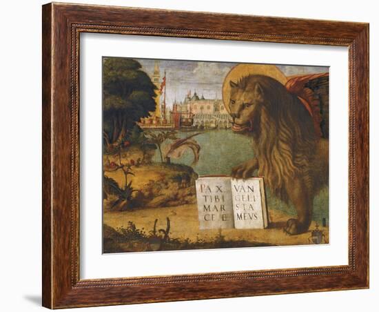 The Lion of St Mark-Vittore Carpaccio-Framed Giclee Print