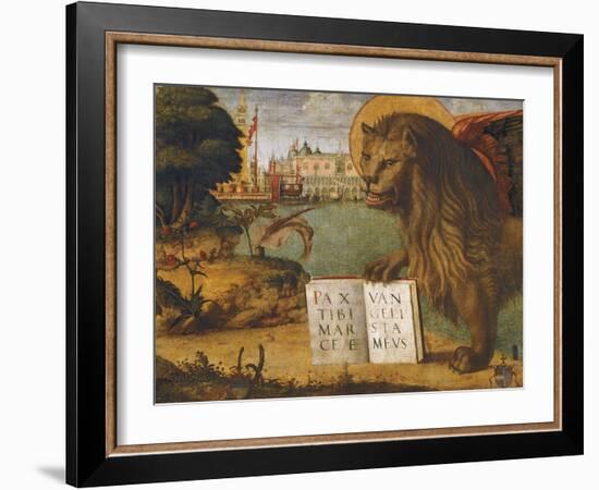 The Lion of St Mark-Vittore Carpaccio-Framed Giclee Print