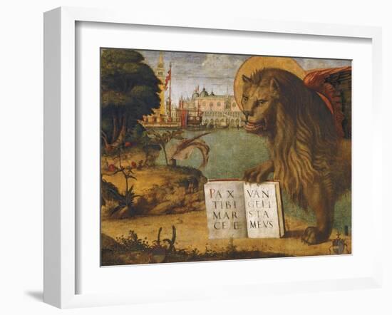 The Lion of St Mark-Vittore Carpaccio-Framed Giclee Print