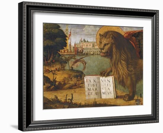 The Lion of St Mark-Vittore Carpaccio-Framed Giclee Print