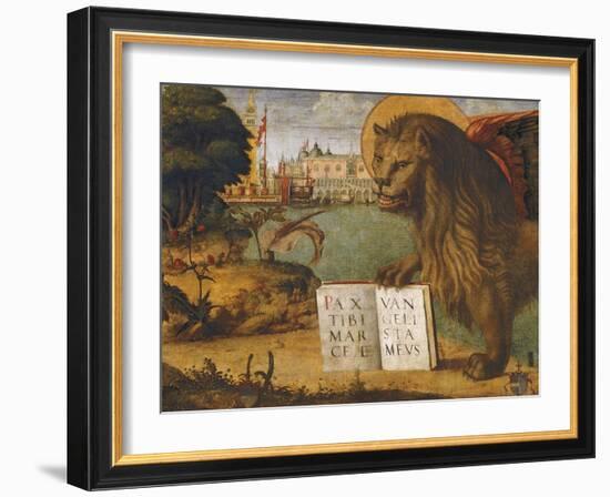 The Lion of St Mark-Vittore Carpaccio-Framed Giclee Print