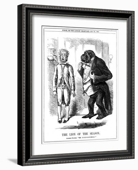 The Lion of the Season, 1861-John Leech-Framed Giclee Print