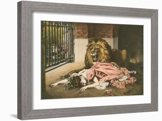 The Lion's Bride-Gabriel Max-Framed Giclee Print